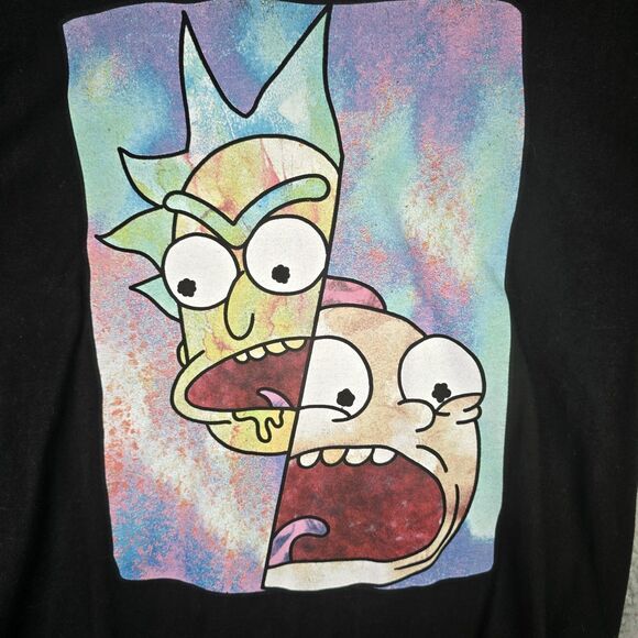 Rick and Morty Ripple Junction Long Sleeve Graphic Shirt Black M Adult Swim - Picture 8 of 15